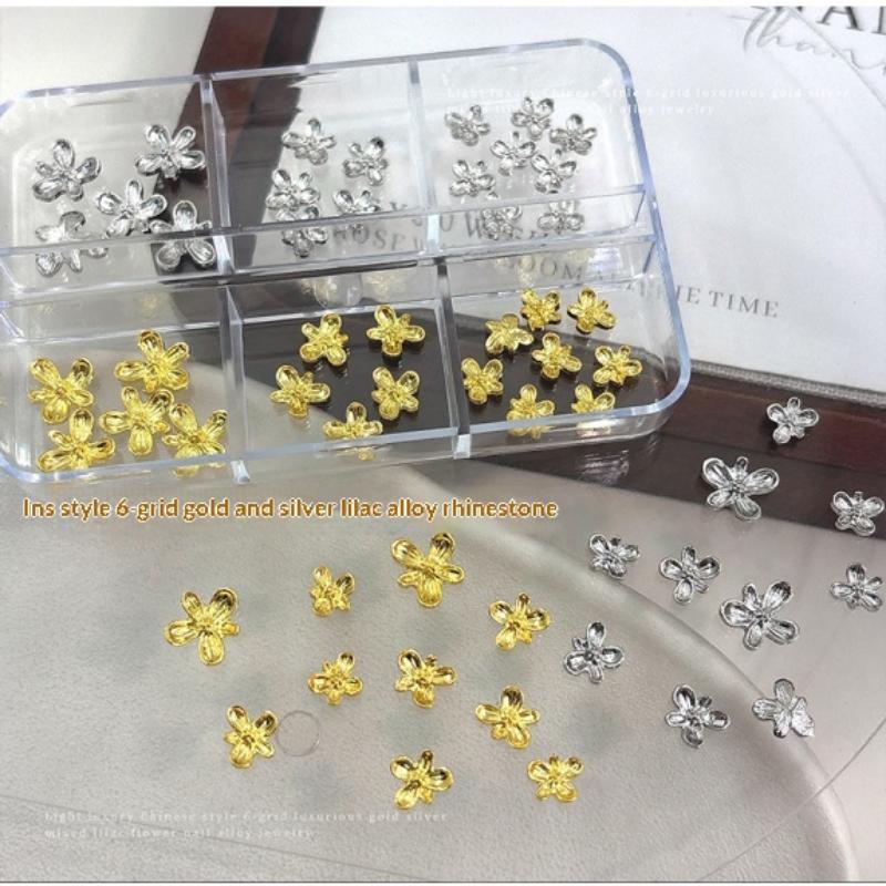 Hiasan Kuku 3D Alloy Lilac Bun - Nail Art Lilac ulasan dan harga