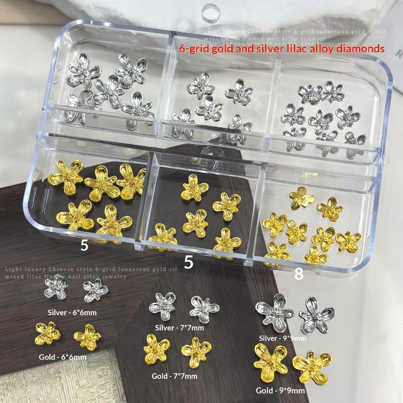 20/30 Buah Hiasan Kuku 3D Bung - Nail Art Lilac ulasan dan harga