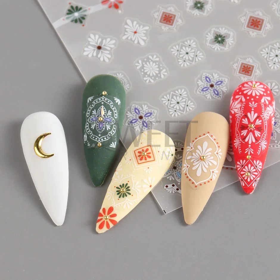 Stiker kuku baru Bohemia 3D Ma - Nail Art France ulasan dan harga