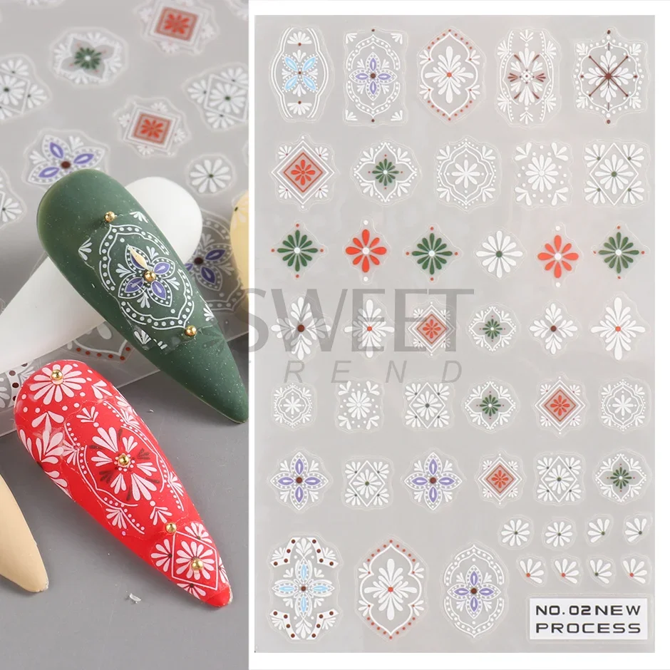 Stiker kuku baru Bohemia 3D Ma - Nail Art France ulasan dan harga