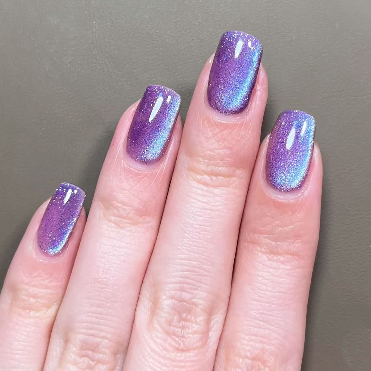 Kuku palsu balet persegi pende - Nail Art Pink Cat Eye ulasan dan harga
