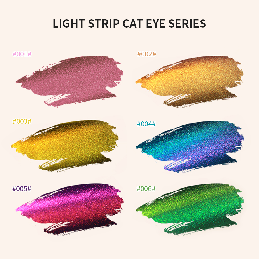 1/6pcs 10ml Gel Polish Cat Eye - Nail Art Pink Cat Eye ulasan dan harga