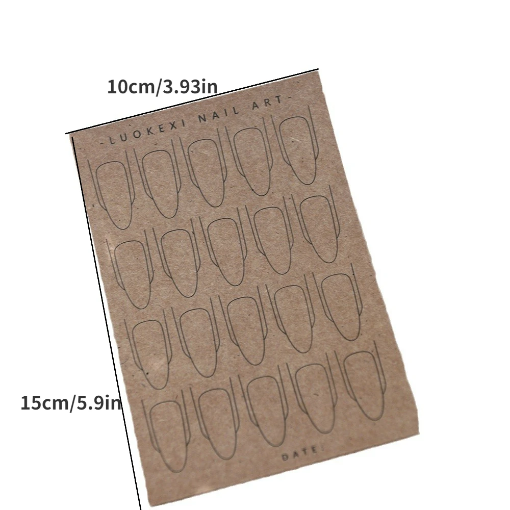 Kertas latihan kuku kertas pap - Nail Art France ulasan dan harga