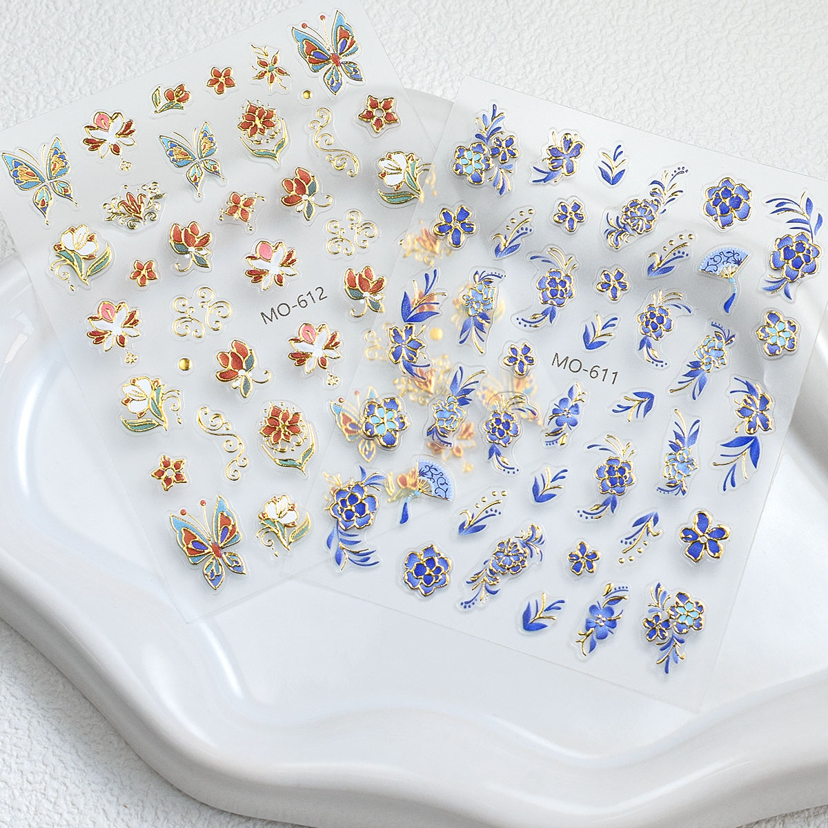 Stiker Kuku Bunga 3D - Desain  - Nail Art France ulasan dan harga